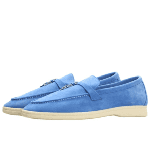 Blue Women's Tassel Yacht Loafers