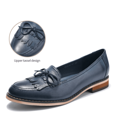 Mona Flying Women Leather Loafers Slip-on Casual Hand-made Comfort Pointed Toe Shoes For Office Work OL Women Ladies FLX18-17 5