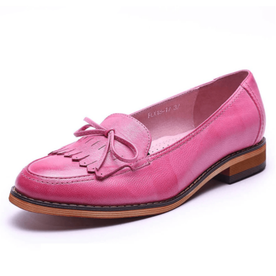 Mona Flying Women Leather Loafers Slip-on Casual Hand-made Comfort Pointed Toe Shoes For Office Work OL Women Ladies FLX18-17 9