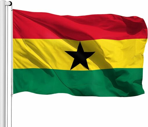 Ghana Flag 5 By 3 Feet Dimension