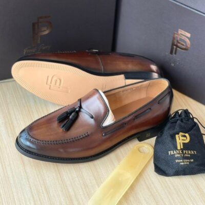 Frank Perry 360 Lace Style Brown Tassel Loafer