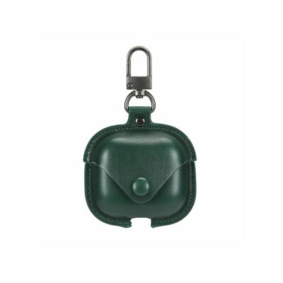 Leather Case for Apple Air-pods Pro / Macroon Pro Charging Case - Dark Green