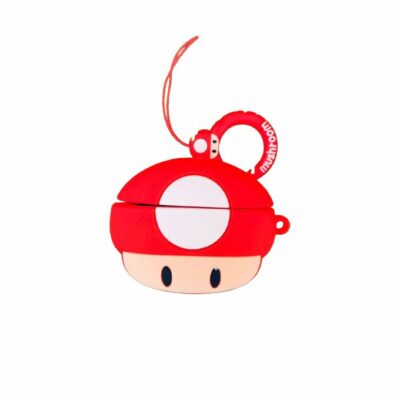 Silicon Case For Apple Air-Pods Pro And Air-Pods Three - Red Mushroom
