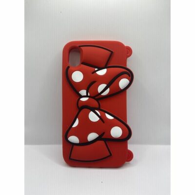 Silicone Ribbon Case For Iphone -Red