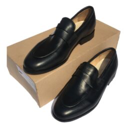 Hanslet Happy Shoe Black Penny Loafer