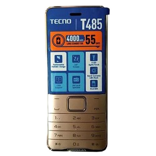 Tecno T485 Dual SIM - Feature Phone 4000mah Battery - FM Loudspeaker 1