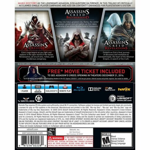 UBISOFT Assassin's Creedd The Ezio Collection - PS4