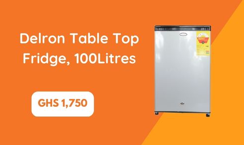 delron table top fridge 100litres
