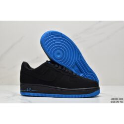 Nike Airforce 1 Black and Blue Combo
