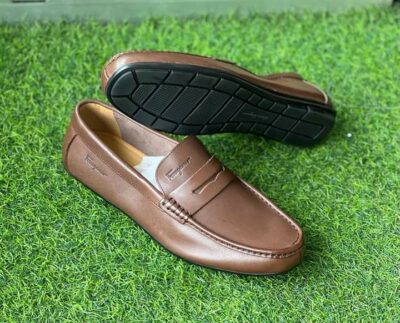 Ferragamo Brown Leather Loafer