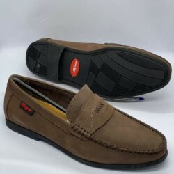 Ferragamo Coffee Brown Leather Loafer Shoe