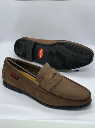 Ferragamo Coffee Brown Leather Loafer Shoe