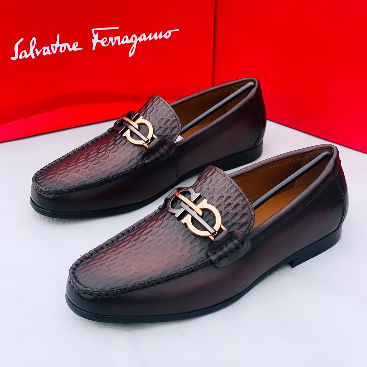 Salvatore Ferragamo Executive Brown Loafer | Buy Online At The Best ...