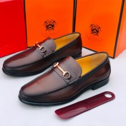 Pull Layton Executive Brown Loafer Shoe