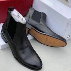 Frank Perry Black Executive Leather Chelsea Boot