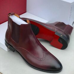 Frank Perry Brogue Executive Leather Chelsea Boot