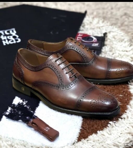 Frank Perry Brown Executive Leather Shoe