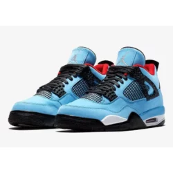 Nike Air Jordan 4 Retro X Travis Scott Blue Cactus