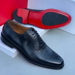 Frank Perry Executive Black Polished Leather Shoe