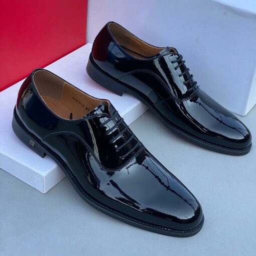 Frank Perry Classic Black Shinny Plain Shoe