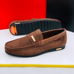 Ferragamo Brown Sueded Leather Loafer