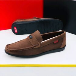 Boss Classic Sueded Brown Executive Loafer Shoe