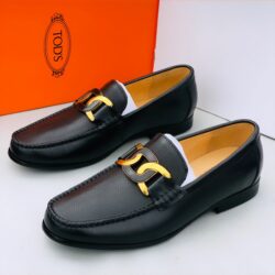 Classic Black TOD's Leather Loafer Shoe