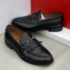 Frank Perry Executive Black Leather Loafer Shoe