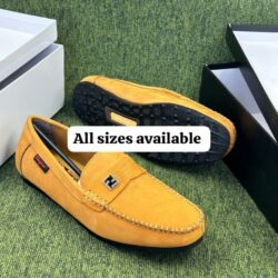 Salvatore Ferragamo Classic Brown Leather Suede Loafer Shoe