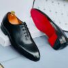 Executive Black Plain Polished Leather Shoe