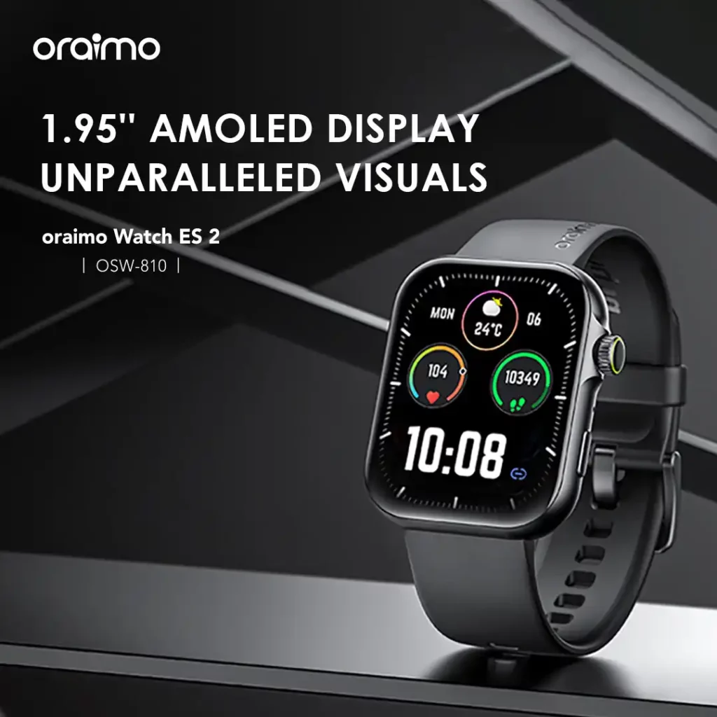 Oraimo Watch ES 2 1.95″ AMOLED IP68 Smart Watch