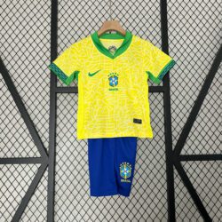 Brazil National Team Home Kids Jersey 2024